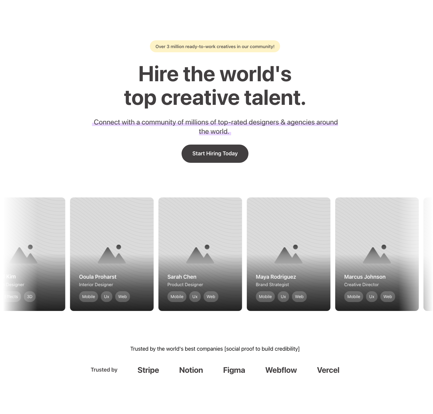 Dribbble Hero 2023 - Configurable