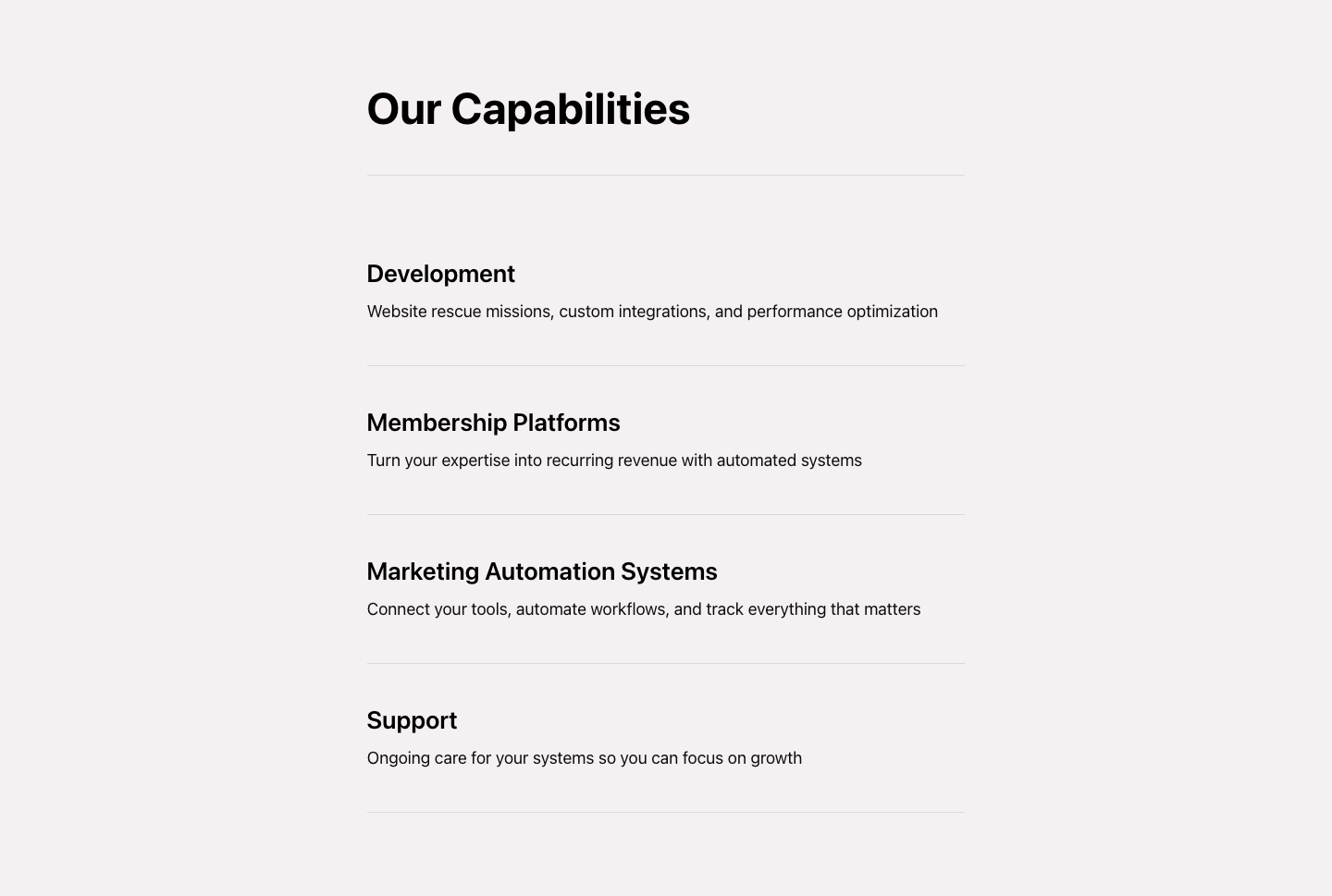 DS Capabilities Screenshot