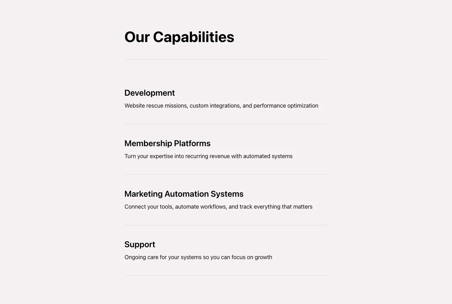 Capabilities DS
