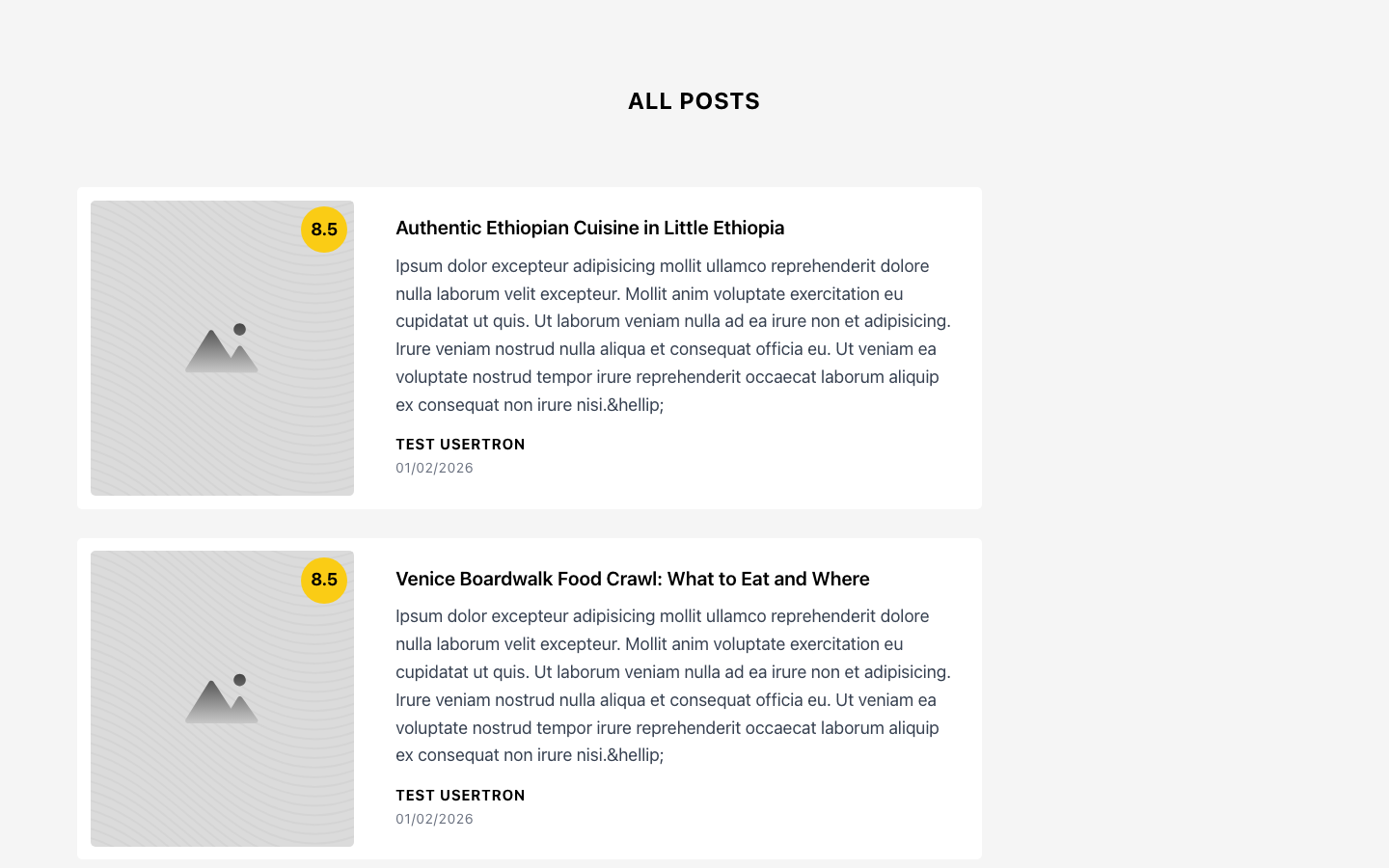 Infatuation Post List