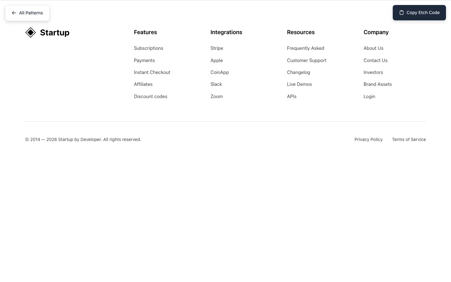 Footer Studio
