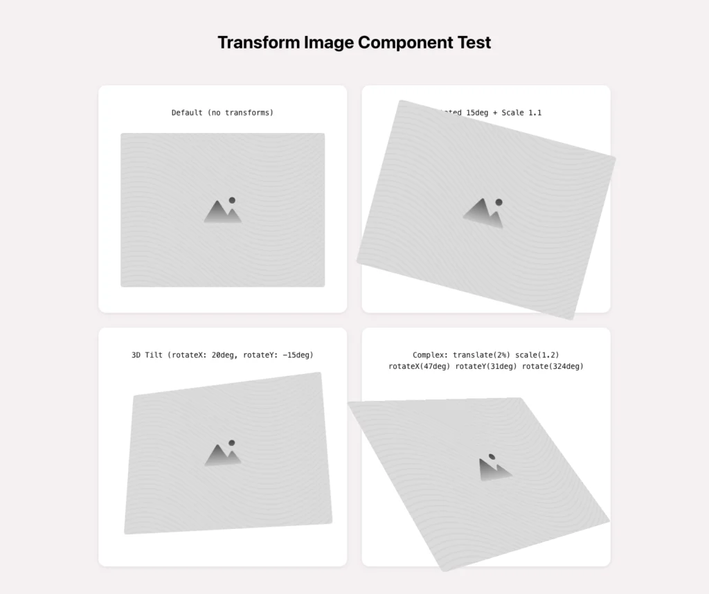 Transform Image Test