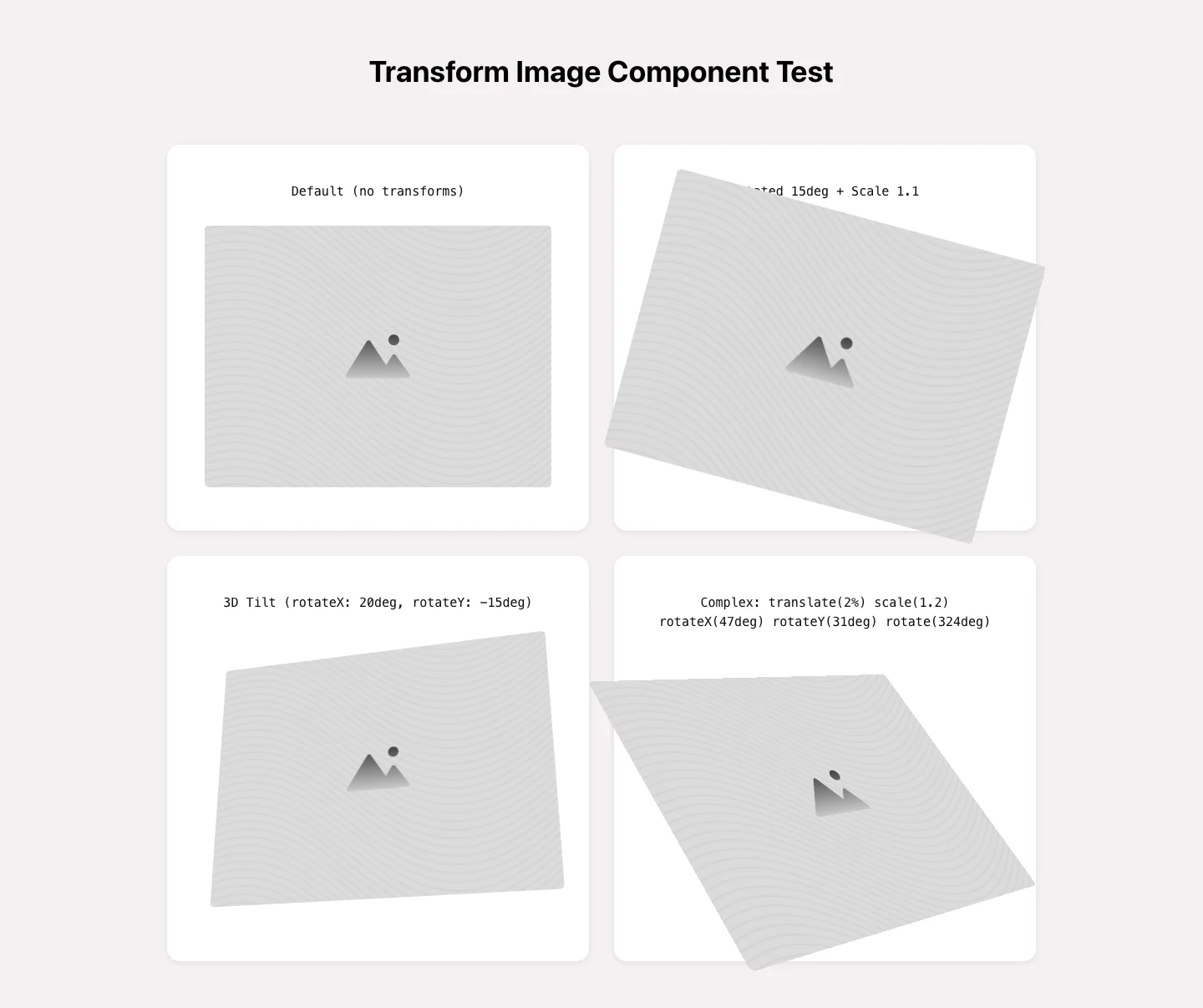 Transform Image Test